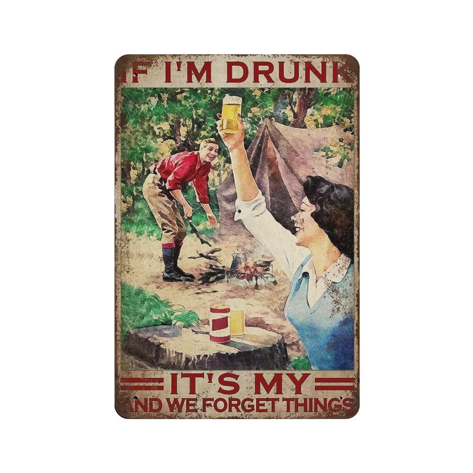 Vintage Things Collection - Duurzaam dik verzamelbaar metalen bord, 'Als
