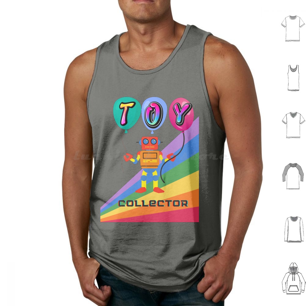 Vintage Toys Collection - Toy Collector Tanktops Print Katoen Actiefiguren