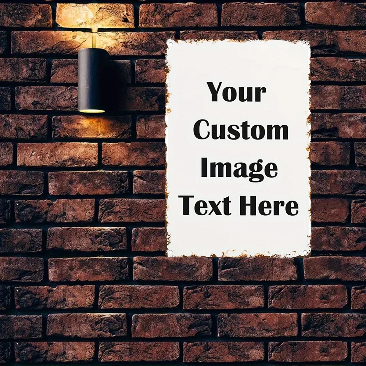 Vintage Collectible Signs - Op maat gemaakte foto & tekst