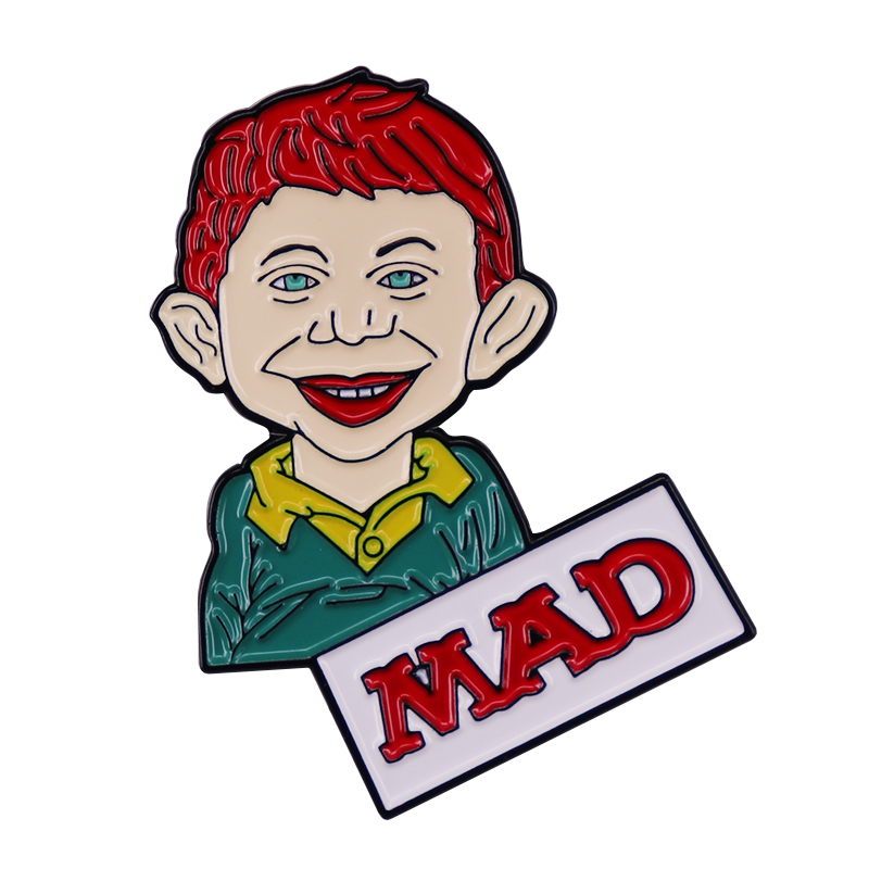Vintage Collectible Magazines - Mad Magazine Alfred E. Neuman Emaille