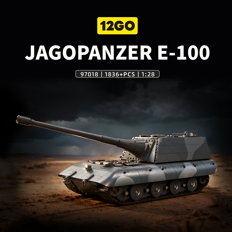 Vintage Toys Collection - 1836-delige MOC volwassen E-100 Tank Destroyer