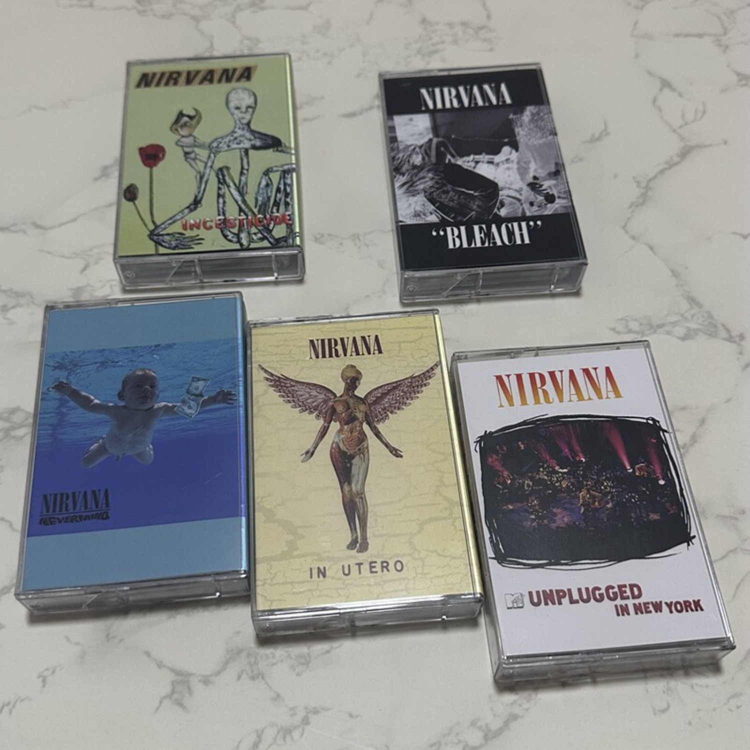 Vintage And Collectible - Complete albumcollectie cassettebandjes alternatieve rock vintage