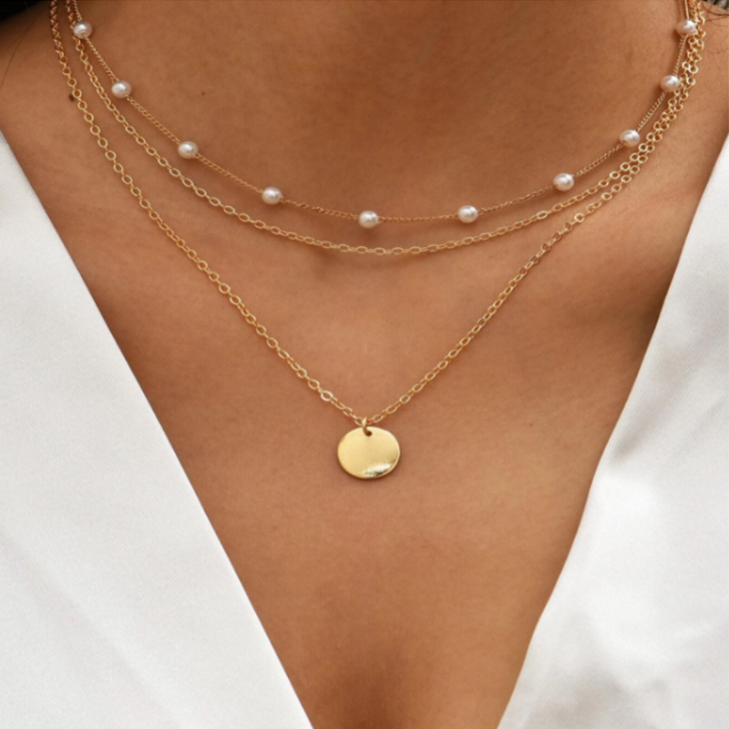 Vintage Collectible Coins - Vintage Ketting Voor Vrouwen Op Hals