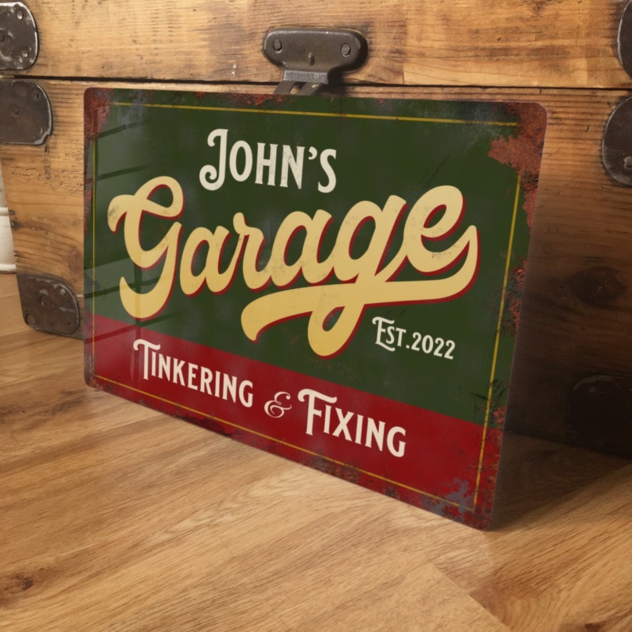Vintage Collectible Signs - Op maat gepersonaliseerd garage metalen bord