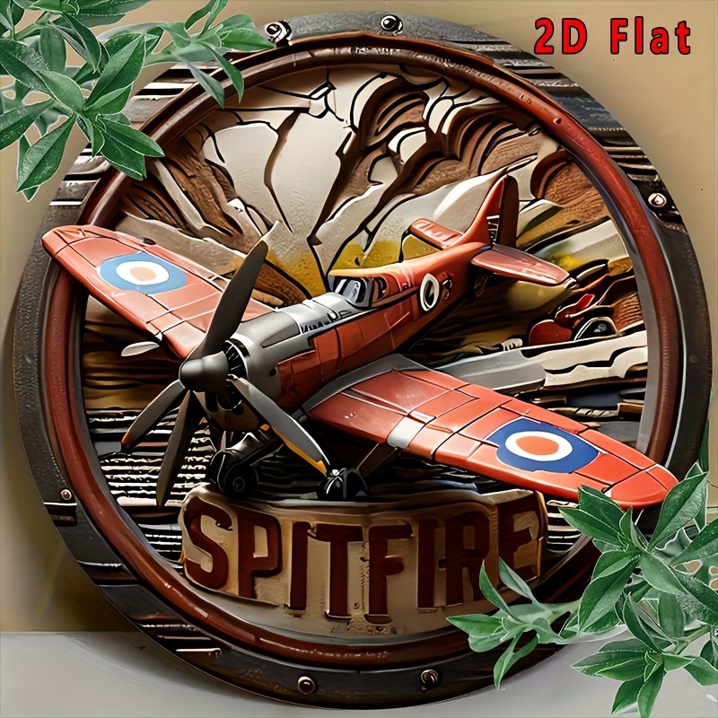 Vintage Collectible Signs - 2D plat - 1pc vintage Spitfire
