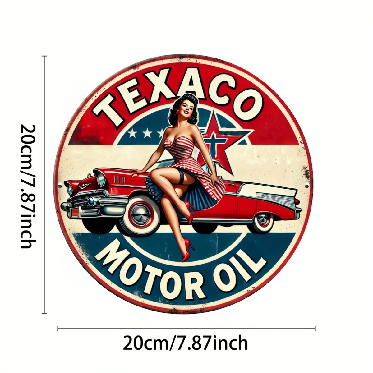 Texaco Motor Oil Vintage Alumi - Vintage Collectible Signs recensie en prijs