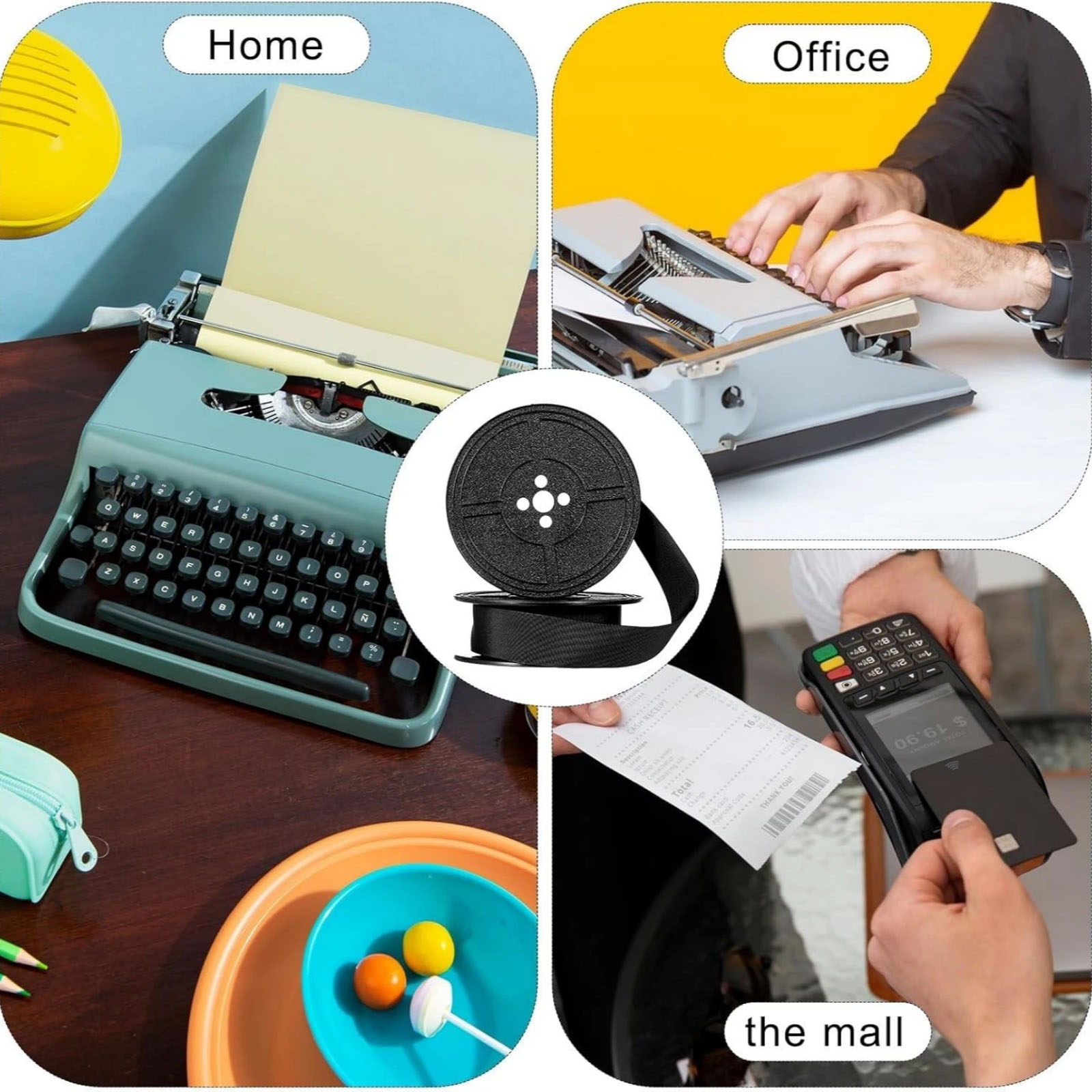 2 rollen universeel typemachin - Typewriter Ribbon Roll recensie en prijs