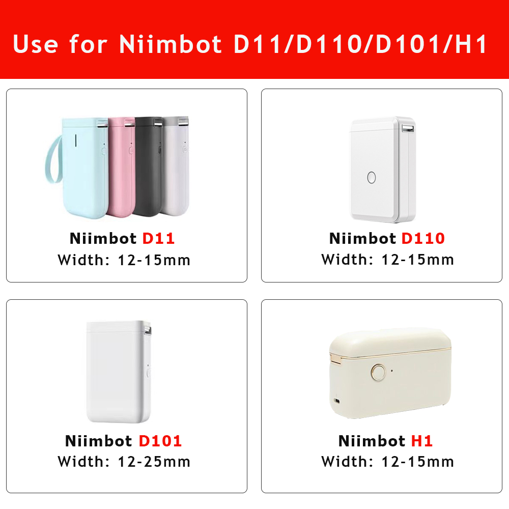 10 Rollen NiiMBOT D110 D11 D10 - Typewriter Ribbon Roll recensie en prijs
