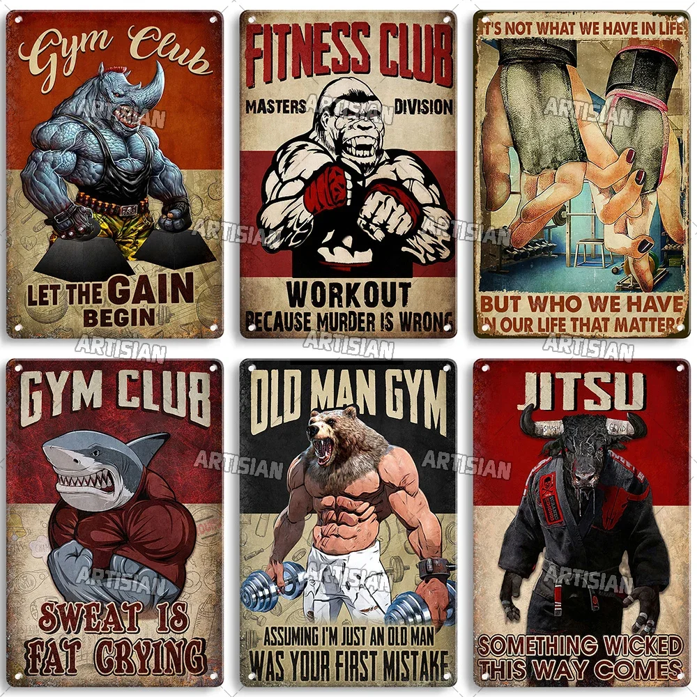 Oudere Mannen Gym Club Inspire - Vintage Collectible Signs recensie en prijs