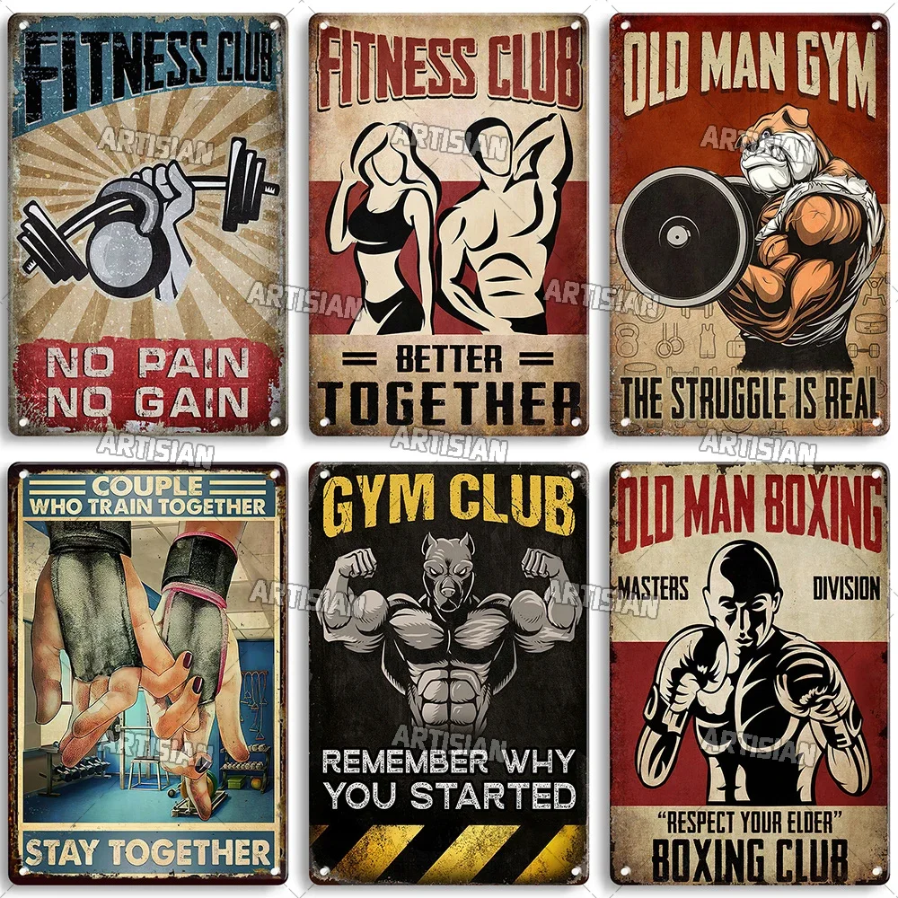 Oudere Mannen Gym Club Inspire - Vintage Collectible Signs recensie en prijs