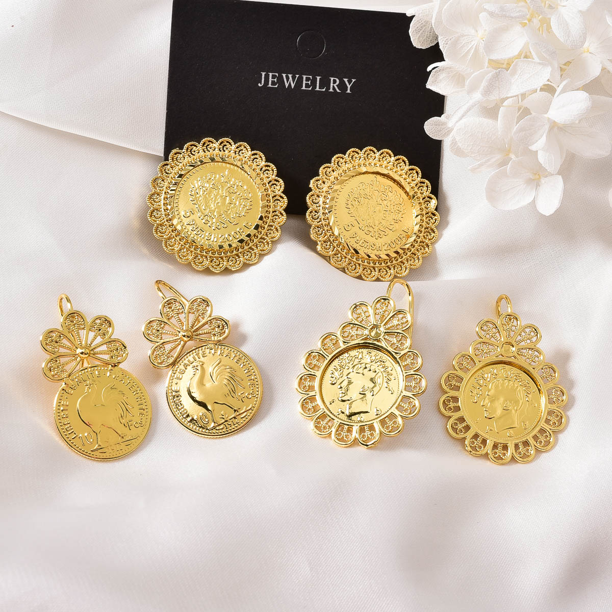 Muntmedaillon oorhangers dames - Vintage Collectible Coins recensie en prijs