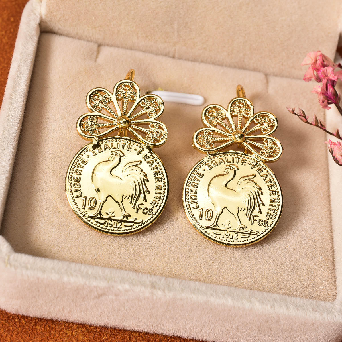 Muntmedaillon oorhangers dames - Vintage Collectible Coins recensie en prijs