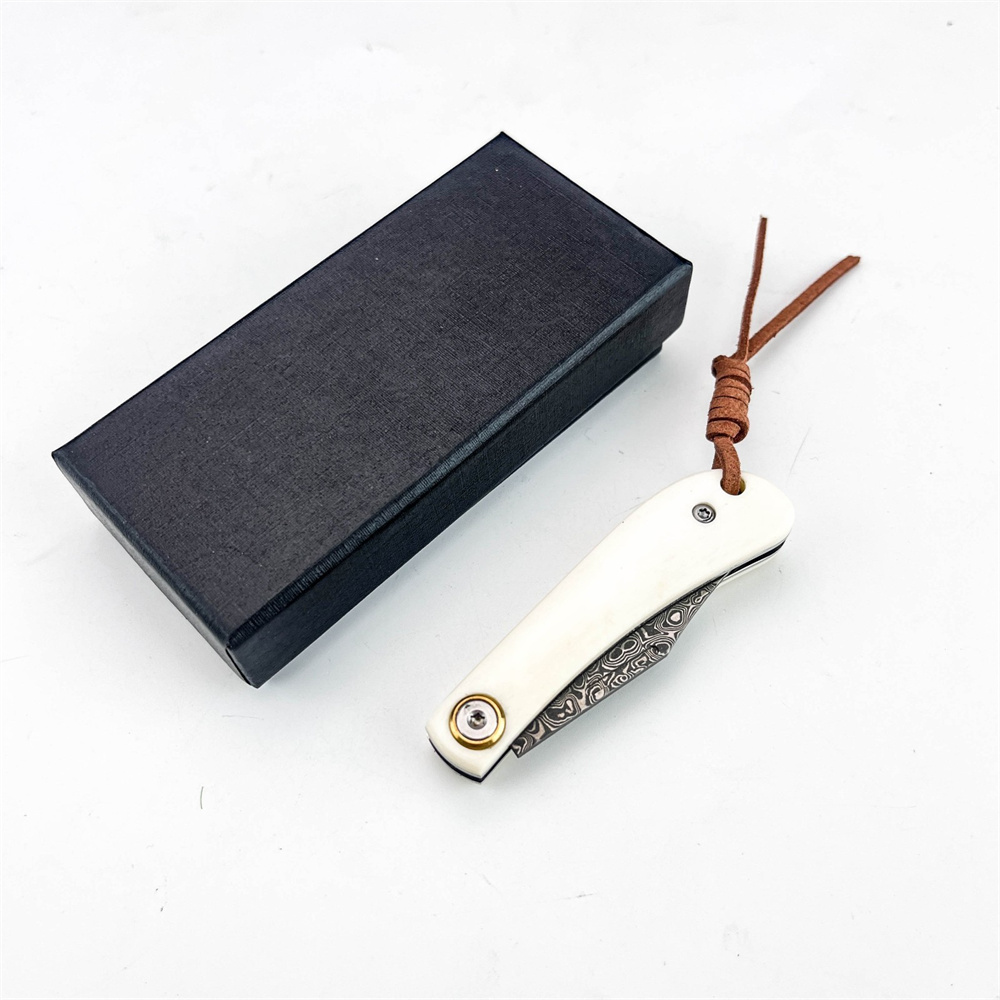 Compact vintage EDC Damascus v - Vintage Collectible Knives recensie en prijs