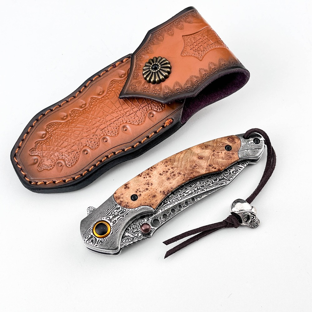 Hoogwaardig damastpatroon vouw - Vintage Collectible Knives recensie en prijs