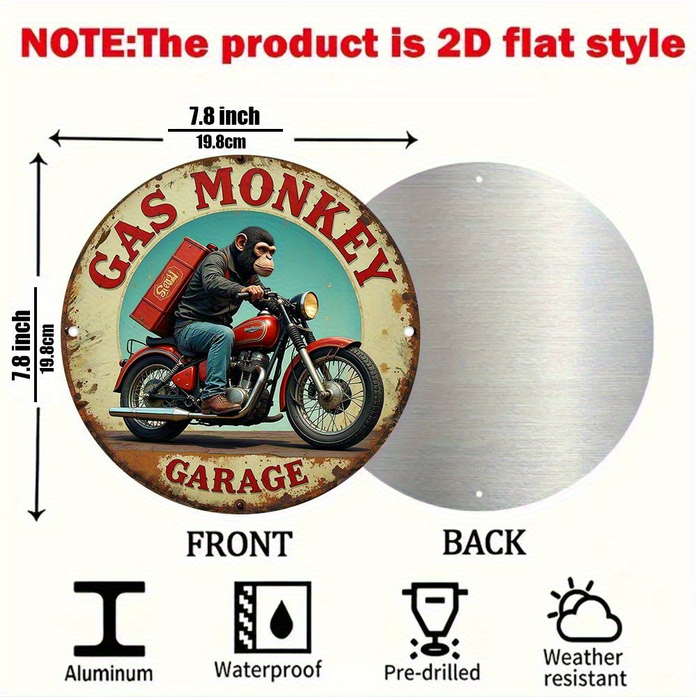 Vintage Gas Monkey Garage Wall - Vintage Collectible Signs recensie en prijs