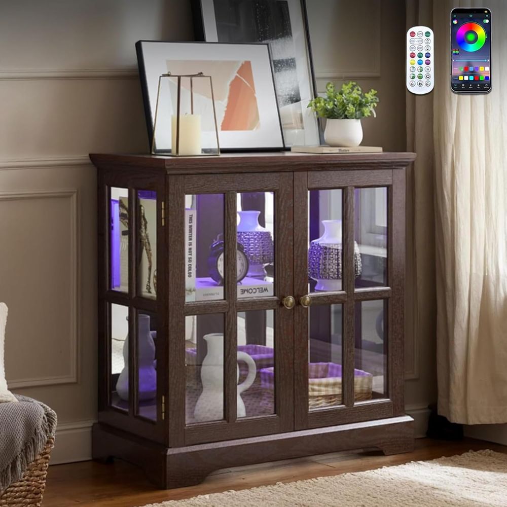 32 cm hoge vitrinekast met LED - Vintage And Collectible recensie en prijs