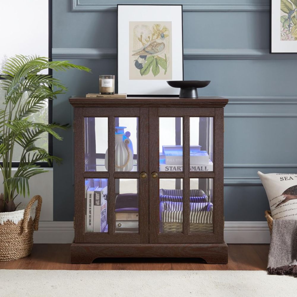 32 cm hoge vitrinekast met LED - Vintage And Collectible recensie en prijs