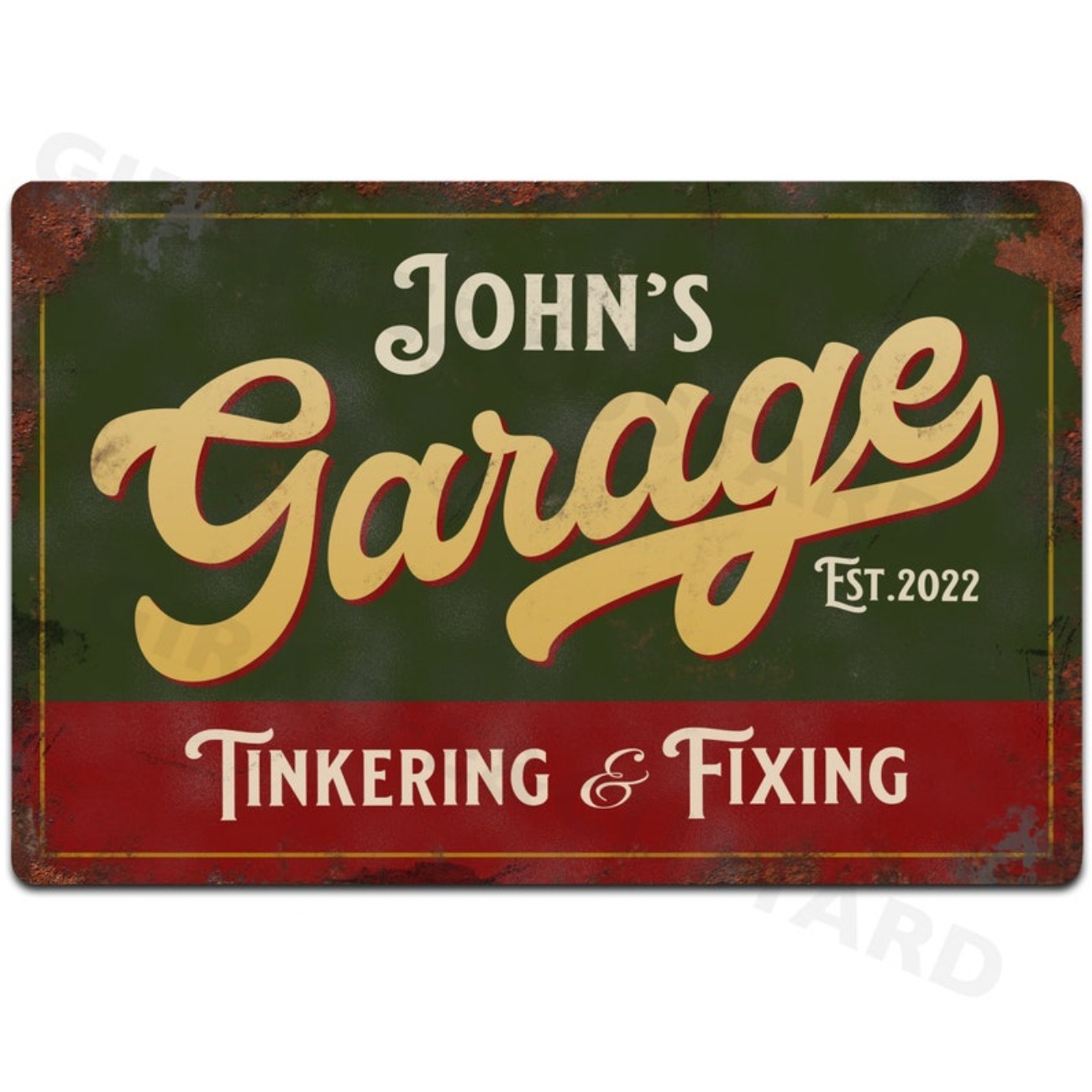 Op maat gepersonaliseerd garag - Vintage Collectible Signs recensie en prijs