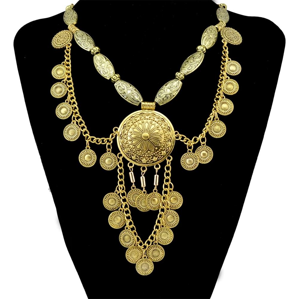 Boho Etnische Grote Choker Ket - Vintage Collectible Coins recensie en prijs