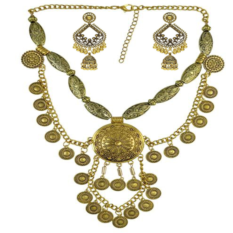 Boho Etnische Grote Choker Ket - Vintage Collectible Coins recensie en prijs